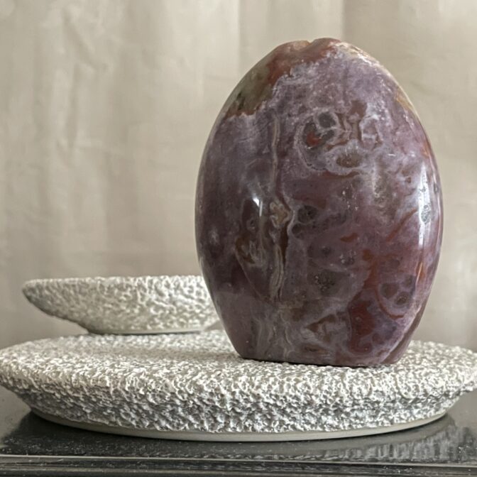 オーシャンジャスパー　フリーフォーム置物　虹色　マダガスカル産　天然石 オーシャンジャスパー フリーフォーム置物 虹色 マダガスカル産