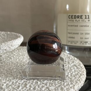 レッドタイガーアイ　スフィア【台座付き】