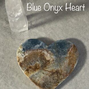 ブルーオニキスハート プレート