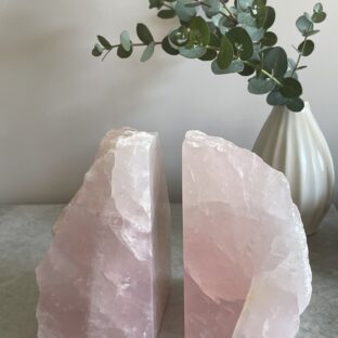 ローズクオーツ ブックエンド